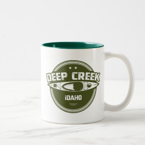 Deep Creek Wild And Scenic River Idaho Kayaking Two_Tone Coffee Mug