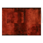 Deep Crimson Painting with Geometric Shapes (Front Horizontal)