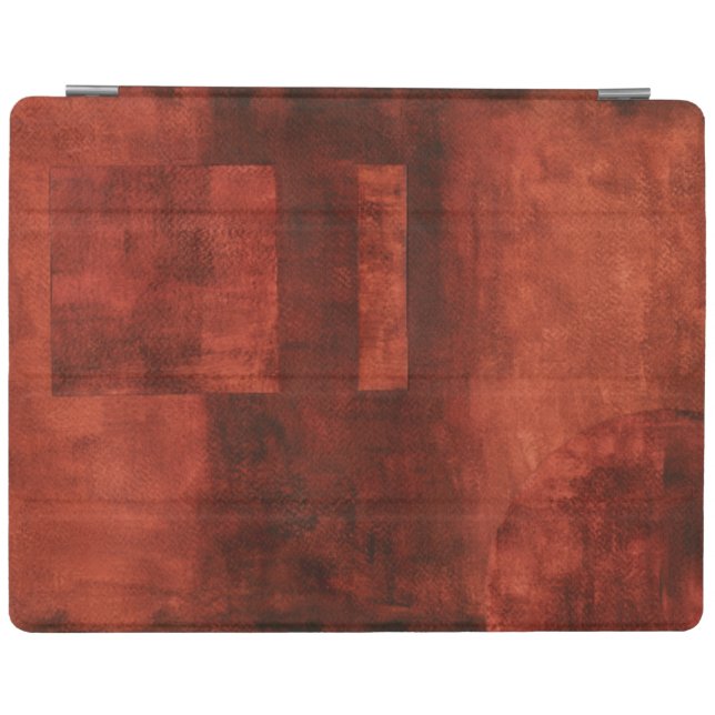 Deep Crimson Painting with Geometric Shapes iPad Smart Cover (Horizontal)