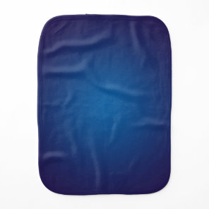 Deep Dark Blue Grainy Vignette Burp Cloth