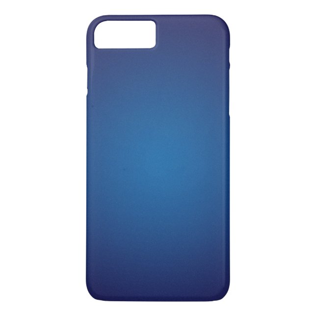 Deep Dark Blue Grainy Vignette Case-Mate iPhone Case (Back)