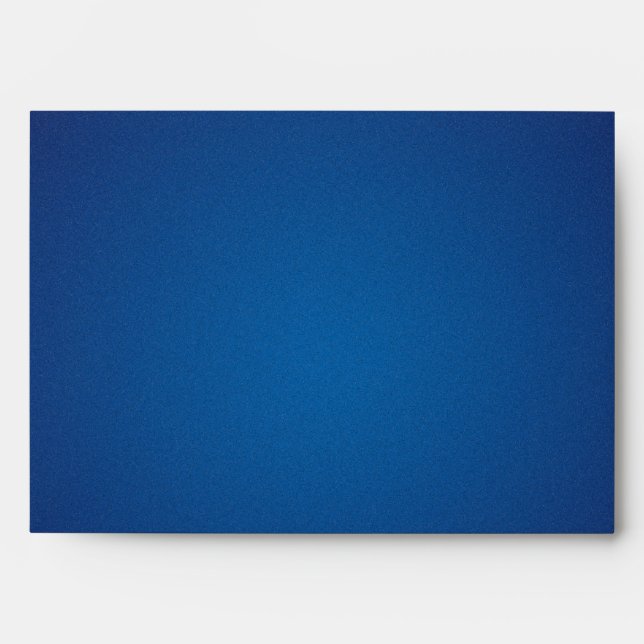 Deep Dark Blue Grainy Vignette Envelope (Front)