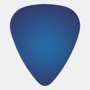 Deep Dark Blue Grainy Vignette Guitar Pick