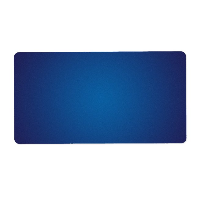 Deep Dark Blue Grainy Vignette Label (Front)