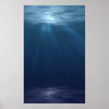 Deep Dark Blue Ocean Poster by The_best_in_Nature at Zazzle