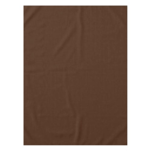 Deep Dark Brown Solid Color Tablecloth
