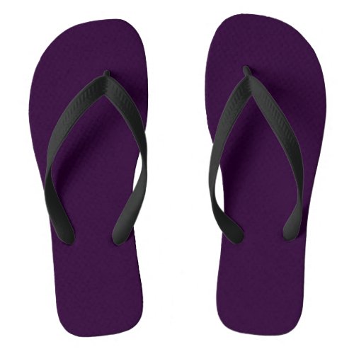 Deep Dark Purple Flip Flops