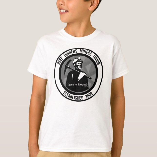 Deep Diggers Miners Union 2009 Down to Bedrock T-Shirt (Front)