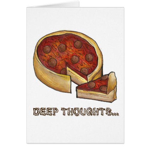 Deep Dish Thoughts Chicago Pepperoni Pizza Foodie