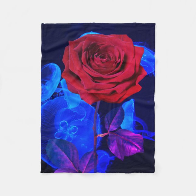 Deep Dive Buddha Today #6 Cozy Ocean  Fleece Blanket (Front)