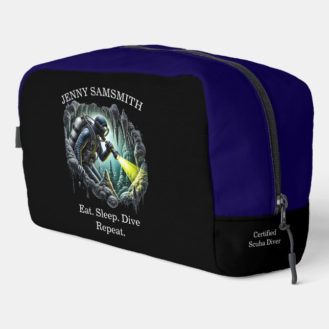 Deep Dive Toiletry Bag: Fun Meets Function! Dopp Kit (Right Corner)
