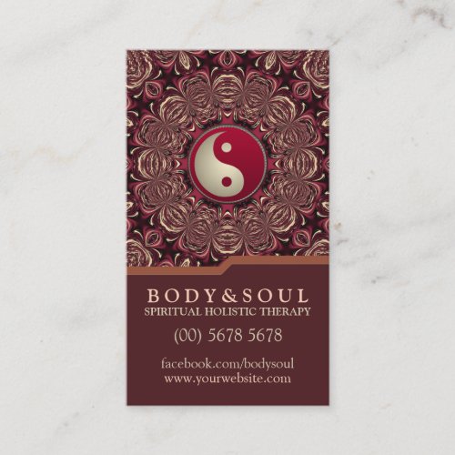 Deep Earth Holistic Therapy New Age Business Cards