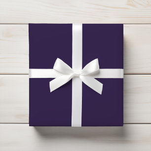 Deep Eggplant Plum Violet Purple Solid Color Wrapping Paper
