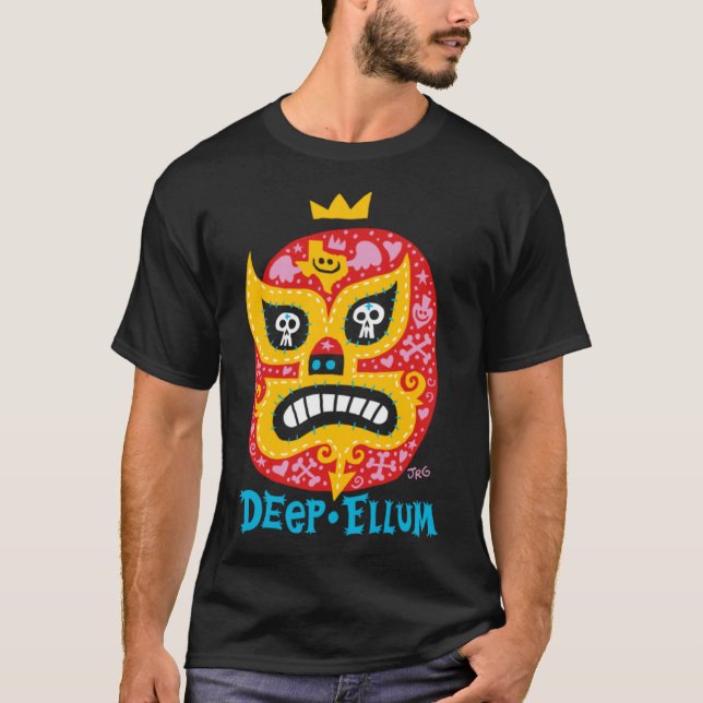 Deep Ellum Luchador! T-Shirt (Front)