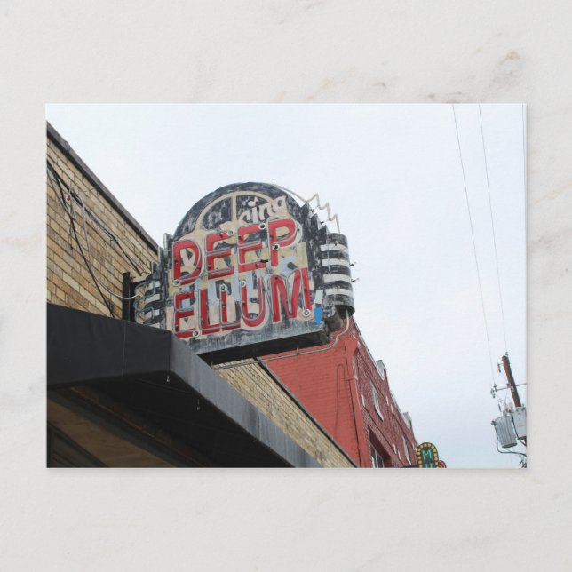 Deep Ellum Sign Postcard (Front)