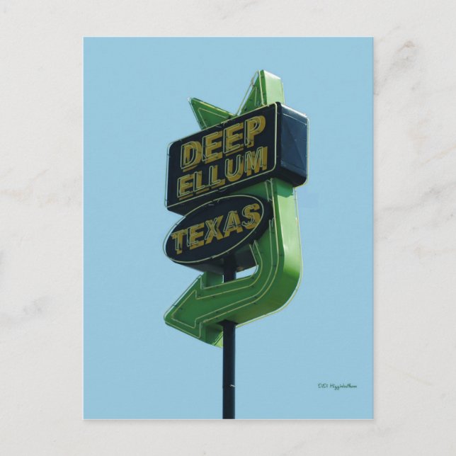 DEEP ELLUM Texas postcard (Front)
