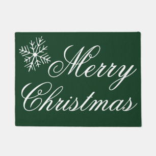 Deep Emerald Christmas Doormat