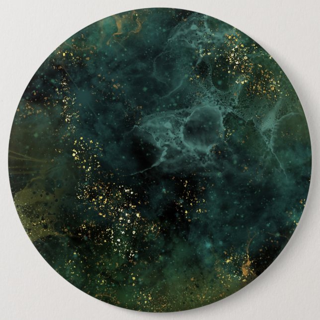 Deep Emerald Elegant  Button (Front)