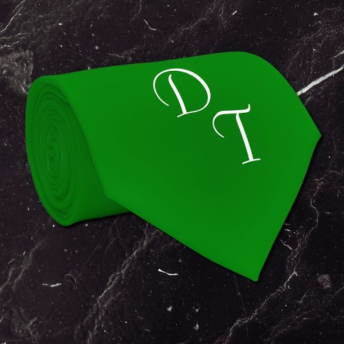 deep emerald    _ your monograms neck tie