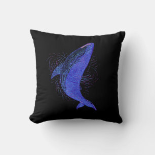 Deep Endurance Whale – Poster Art Accent Throw Pillow