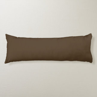 Deep Espresso Brown Decorative Body Pillow