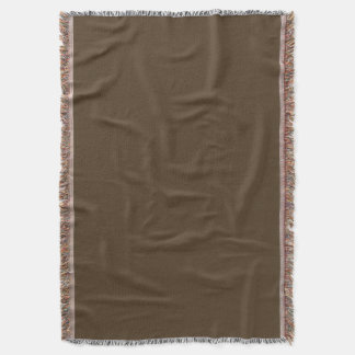 Deep Espresso Brown Decorative Throw Blanket
