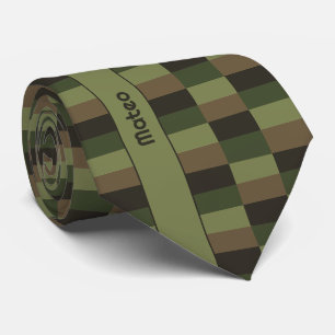 Deep Forest Color Combination Neck Tie
