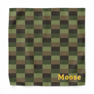 Deep Forest Color Combination with Yellow Bandana