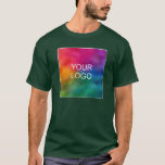 Deep Forest Green Custom Create Your Own Add Logo T-Shirt<br><div class="desc">Deep Forest Green Custom Create Your Own Add Upload Image Logo Personalized Template Basic Dark T-Shirt. Small, Medium, Large, Extra Large Sizes: Adult S, M, L, XL, 2XL, 3XL, or Order Multiple Sizes. Colors: Black, White, Charcoal Heather, Navy Blue, Brown, Deep Royal Blue, Dark Grey, Deep Forest Green, Maaron, Red,...</div>