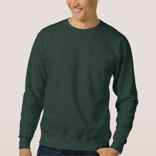 Deep Forest Green Solid Colored Sweatshirt