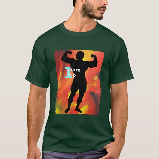 Deep Forest Green Sports Elegant Bodybuilder T-Shirt (Front)
