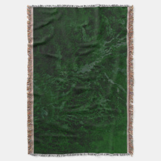 Deep Forest Green Throw Blanket