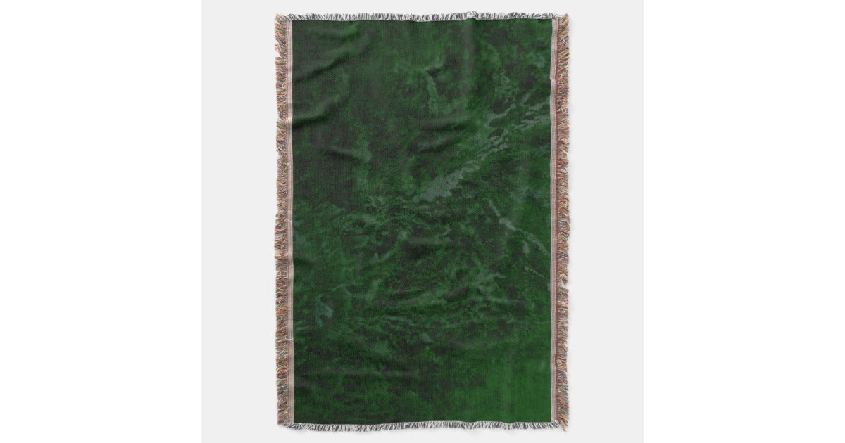 Deep Forest Green Throw Blanket Zazzle