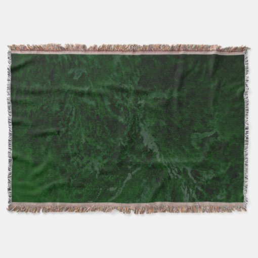 Deep Forest Green Throw Blanket Zazzle