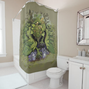 Deep Forest Magic Shower Curtain