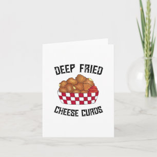 Deep Fried Cheese Curds Minnesota Wisconsin Food Card