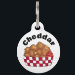 Deep Fried Cheese Curds Minnesota Wisconsin Food Pet ID Tag<br><div class="desc">Design features an original marker illustration of deep-fried cheese curds,  a snack popular at fairs,  carnivals,  restaurants,  and fast food establishments in US states like Wisconsin and Minnesota. Ideal for your favorite foodie.</div>