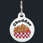 Deep Fried Cheese Curds Minnesota Wisconsin Food Pet ID Tag<br><div class="desc">Design features an original marker illustration of deep-fried cheese curds,  a snack popular at fairs,  carnivals,  restaurants,  and fast food establishments in US states like Wisconsin and Minnesota. Ideal for your favorite foodie.</div>