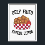 Deep Fried Cheese Curds Minnesota Wisconsin Food Postcard<br><div class="desc">Design features an original marker illustration of deep-fried cheese curds,  a snack popular at fairs,  carnivals,  restaurants,  and fast food establishments in US states like Wisconsin and Minnesota. Ideal for your favorite foodie.</div>