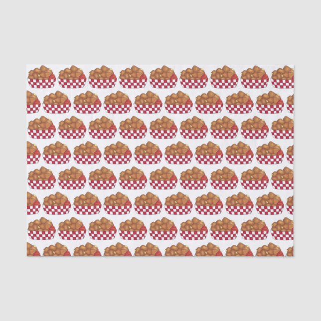 Deep Fried Cheese Curds Minnesota Wisconsin Food  Tissue Paper (Front)
