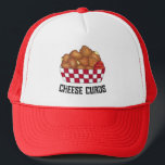 Deep Fried Cheese Curds Minnesota Wisconsin Food Trucker Hat<br><div class="desc">Design features an original marker illustration of deep-fried cheese curds,  a snack popular at fairs,  carnivals,  restaurants,  and fast food establishments in US states like Wisconsin and Minnesota. Ideal for your favorite foodie.</div>