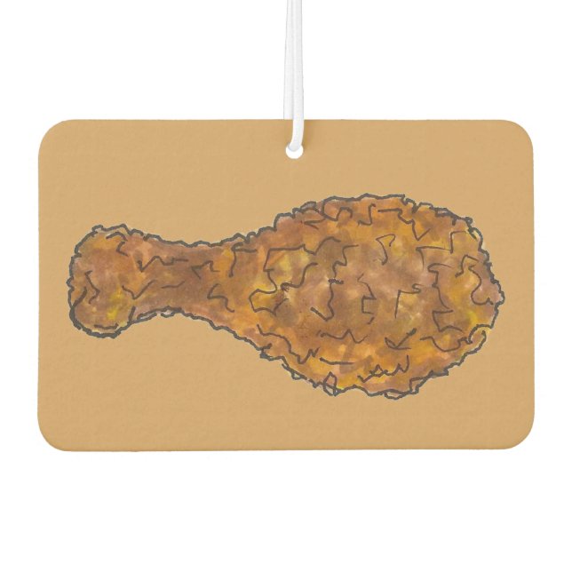 Deep Fried Chicken Leg Drumstick Foodie Soul Food Air Freshener (Front)