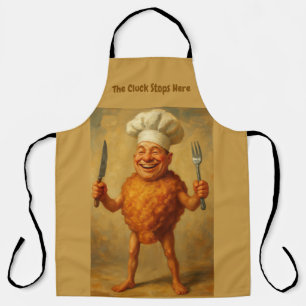 “Deep Fried Dreams” –  A Humorous Portrait Apron