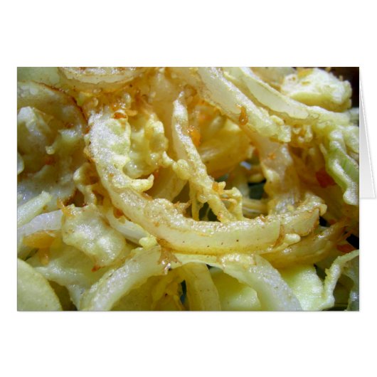 Deep fried onions cards (Front Horizontal)
