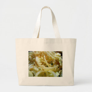 Deep fried onions large tote bag