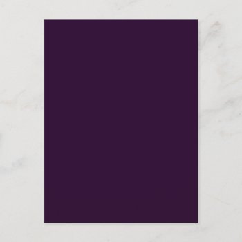 Deep Fuchsia (a Solid Dark Purple Color) ~ ~ Postcard by TheWhippingPost at Zazzle