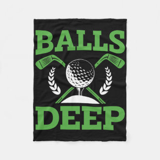 Deep Golf Golfer Fan Golf Tournament Day  Fleece Blanket
