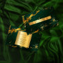 Deep Green Gold Marble Vip Business Card