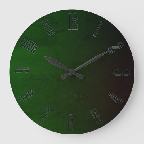 Deep Green Large Clock