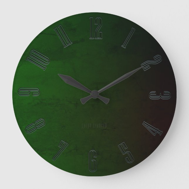 Deep Green Large Clock (Front)